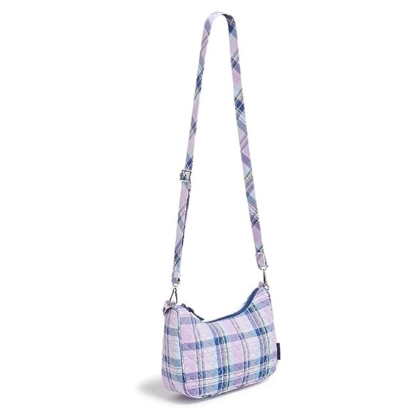 NWT Vera Bradley Cotton Frannie Crescent Crossbody Purse - Picture 8 of 9